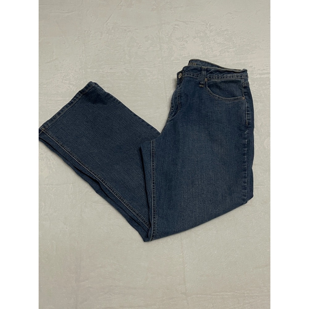 Cato Premium Women's Bootcut Jeans Dark Wash Size 14‎ Mid Rise Casual Work Denim